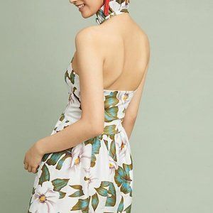 Anthropologie Larke Magnolia halter dress